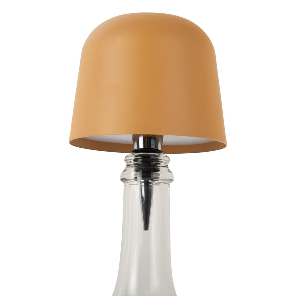 Okkersárga LED asztali lámpa üvegre fém búrával (magasság 13 cm) Cone Hat LED – Leitmotiv