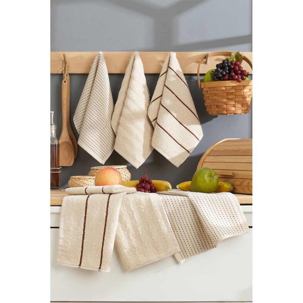 Pamut konyharuha szett 6 db-os 30x50 cm Sofya – Foutastic