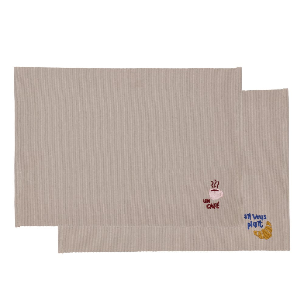 Pamut tányéralátét szett 2 db-os 33x48 cm Bistro – Södahl