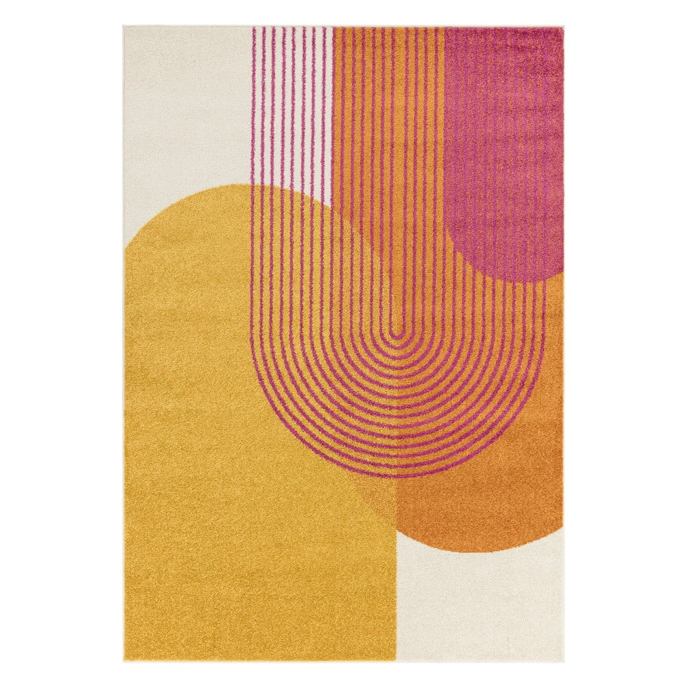Sárga-narancssárga szőnyeg 160x230 cm Muse Orange Retro – Asiatic Carpets