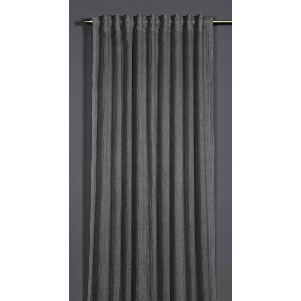 Sötétszürke függöny 135x245 cm Etamine – Sehlbach