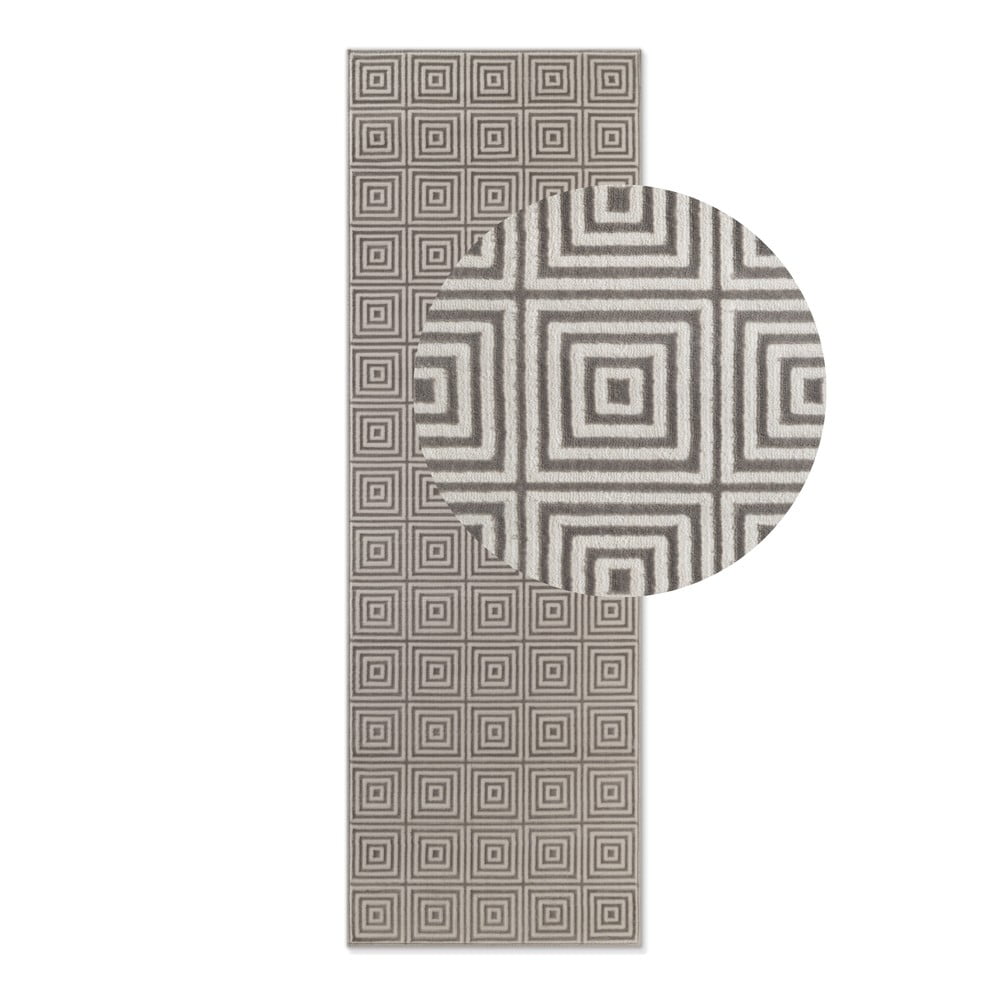 Szürke futószőnyeg 80x240 cm Perles Tourmaline – Elle Decoration