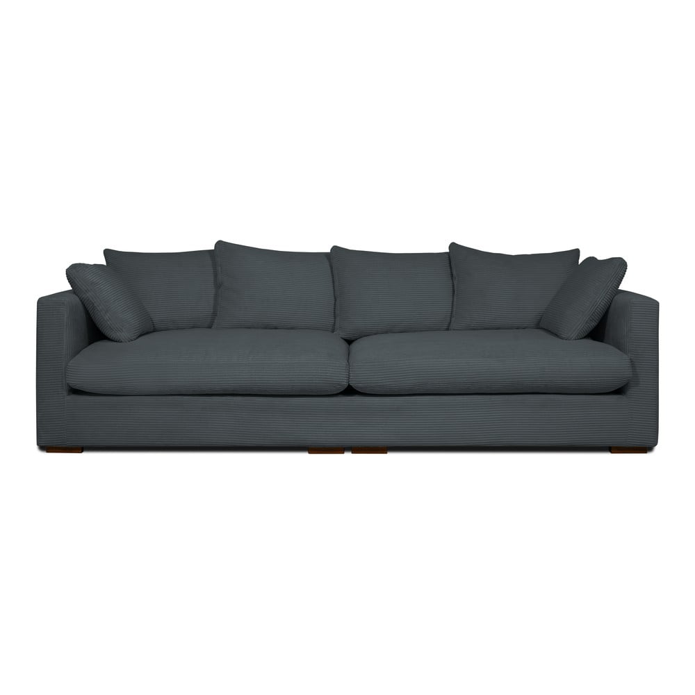 Szürke kordbársony kanapé 266 cm Comfy – Scandic