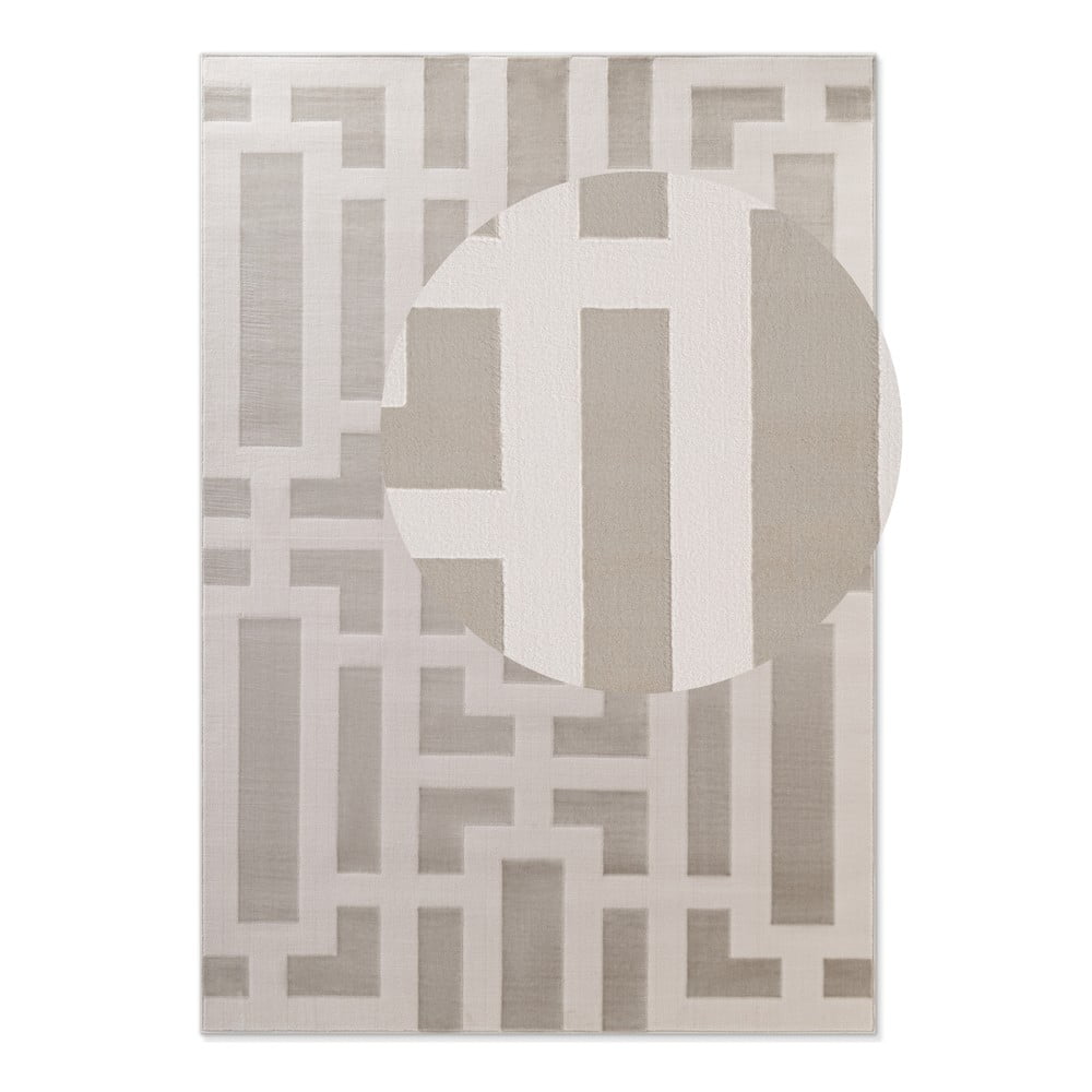 Szürke-krémszínű szőnyeg 200x280 cm Perles Onyx – Elle Decoration