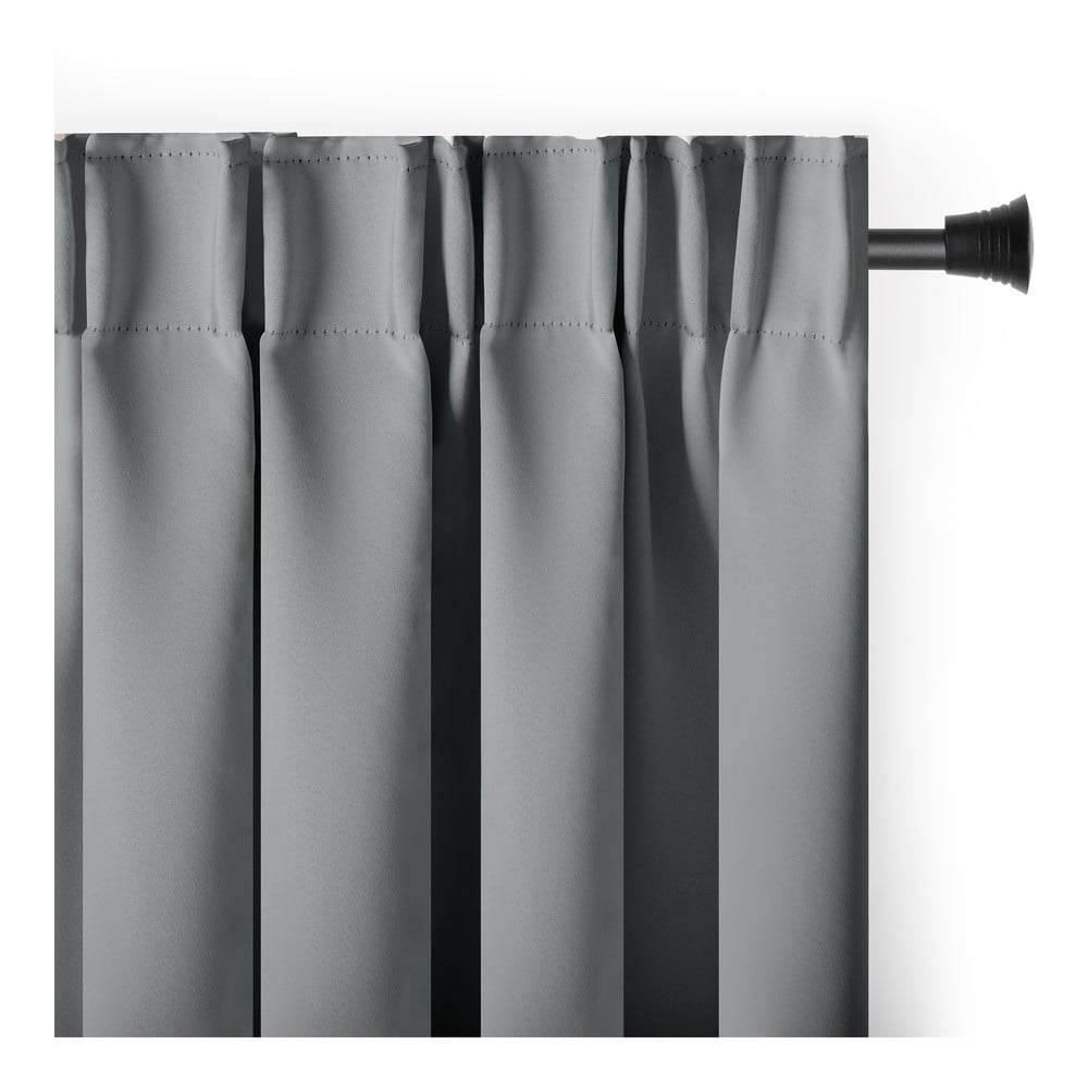 Szürke sötétítő termo függöny 140x270 cm Pleat – Restilo