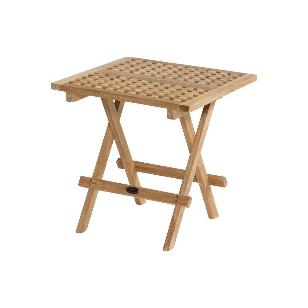 Teakfa kerti tárolóasztal 50x50 cm Skagen – Hartman