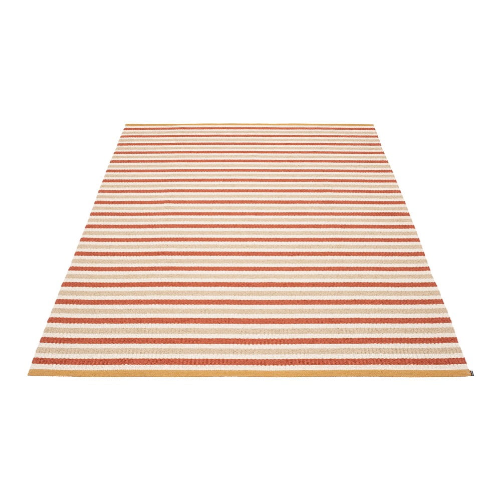 Téglavörös-krémszínű kültéri-beltéri szőnyeg 140x200 cm Teo Brick – Pappelina