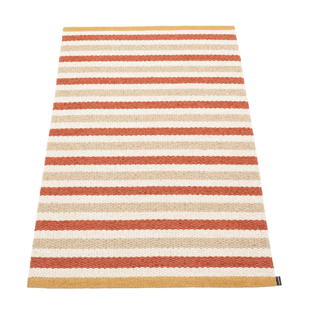 Téglavörös-krémszínű kültéri-beltéri szőnyeg 70x120 cm Teo Brick – Pappelina