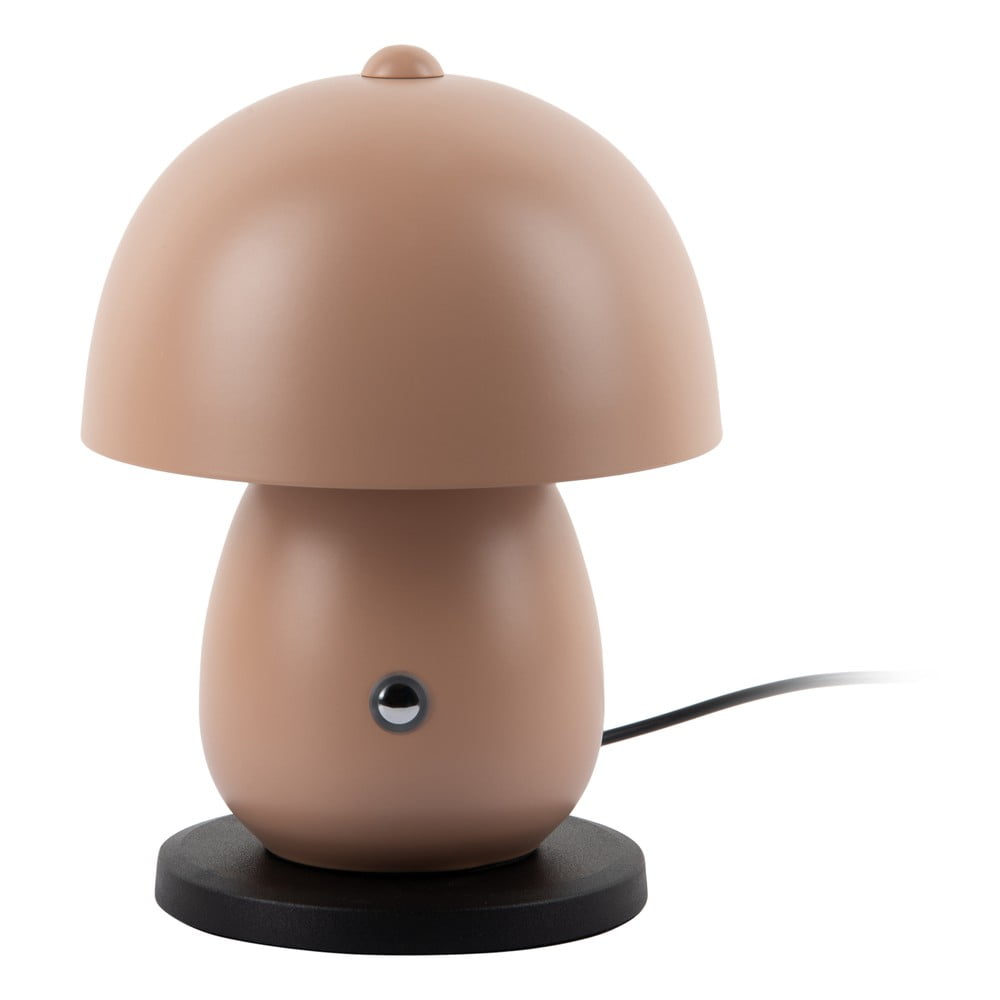 Világosbarna LED asztali lámpa fém búrával (magasság 18 cm) Mono LED – Leitmotiv