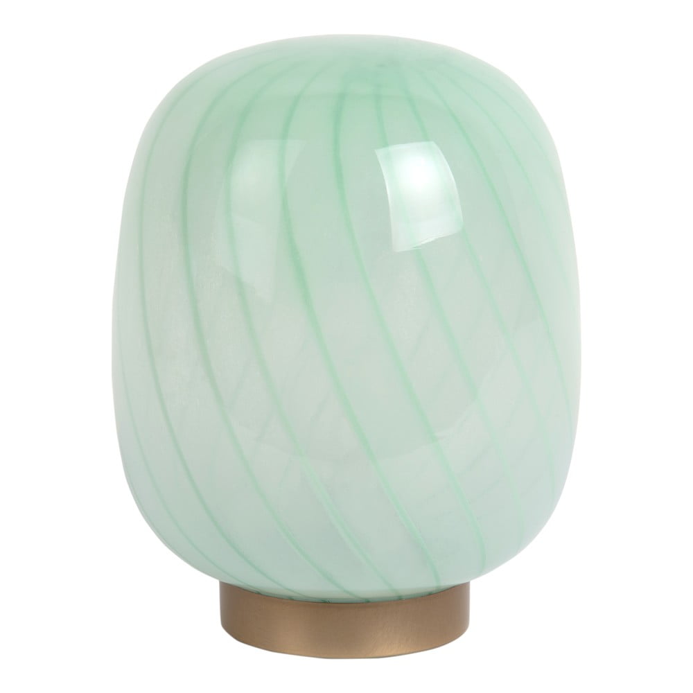 Világoszöld asztali lámpa üveg búrával (magasság 20 cm) Summer Globe – Leitmotiv