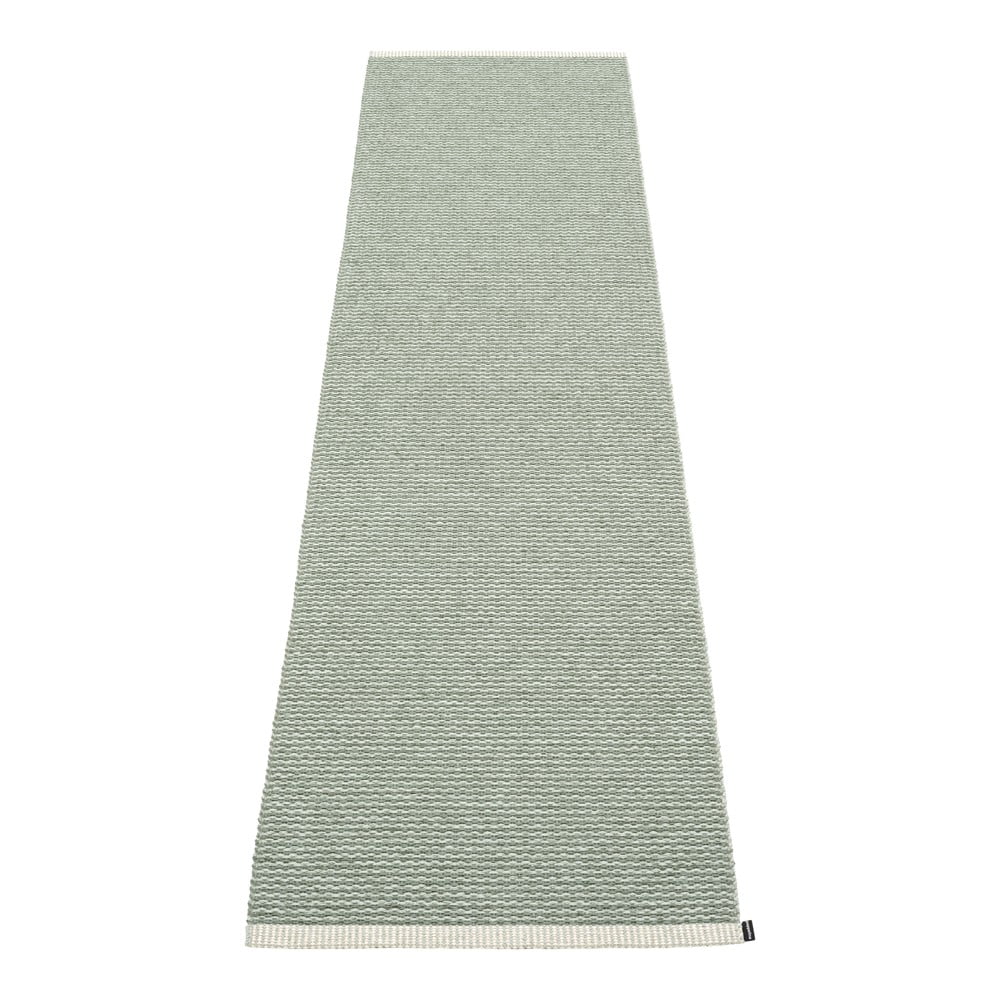 Világoszöld kültéri-beltéri futószőnyeg 70x300 cm Mono Sage Army – Pappelina