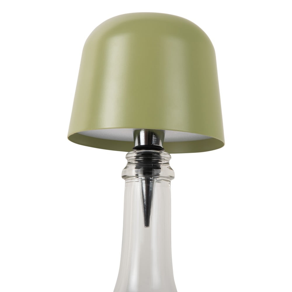 Zöld LED asztali lámpa üvegre fém búrával (magasság 13 cm) Cone Hat LED – Leitmotiv