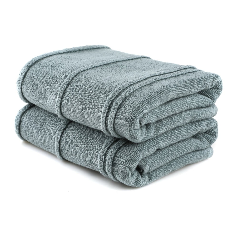 Zöld frottír törölköző szett 2 db-os 50x90 cm Arden – Foutastic