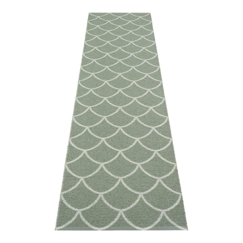 Zöld kültéri-beltéri futószőnyeg 70x300 cm Kotte Army Sage – Pappelina