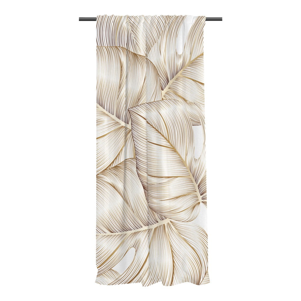 Aranyszínű pamut-szatén függöny 110x250 cm Golden Leaves – Butter Kings