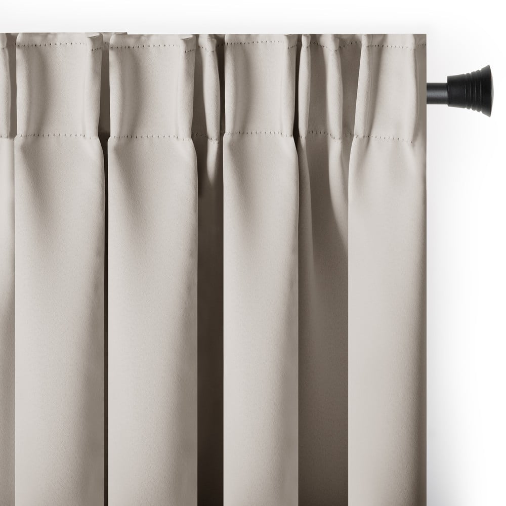 Bézs sötétítő termo függöny 140x270 cm Pleat – Restilo
