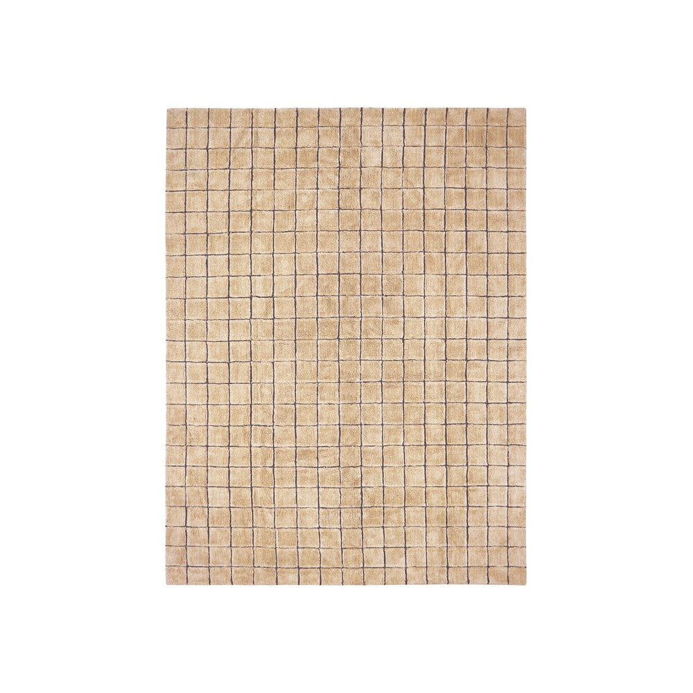 Borostyán színű kézi szövésű gyapjú szőnyeg 170x240 cm Mosaic Amber – Lorena Canals