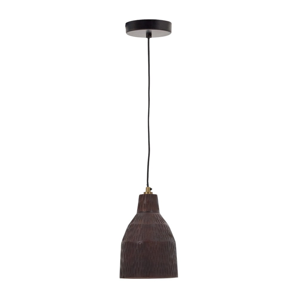 Fekete függőlámpa fa búrával ø 15 cm Amire – Kave Home