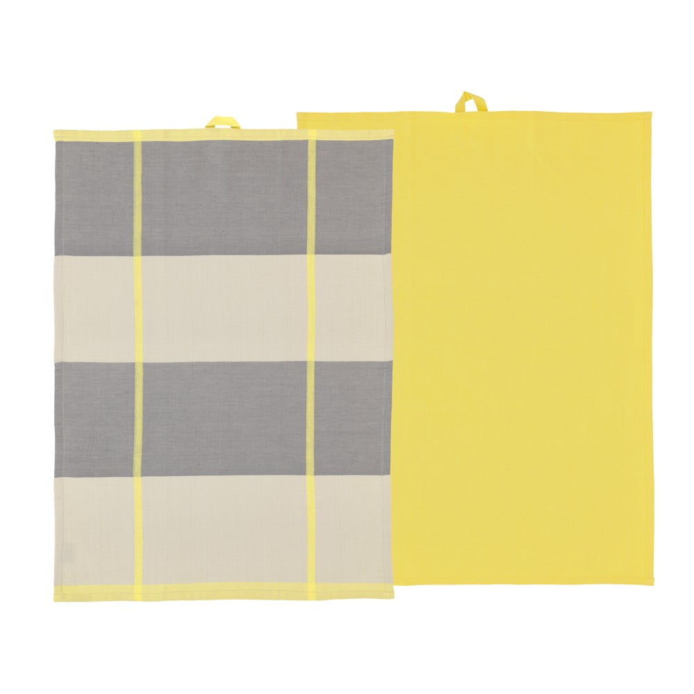 Pamut konyharuha szett 2 db-os 50x70 cm Blocks – Södahl