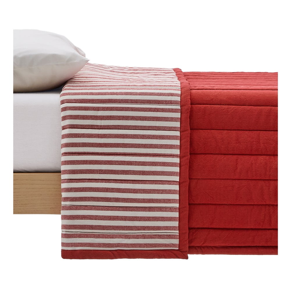 Piros bio pamut steppelt ágytakaró 180x240 cm Sini – Kave Home
