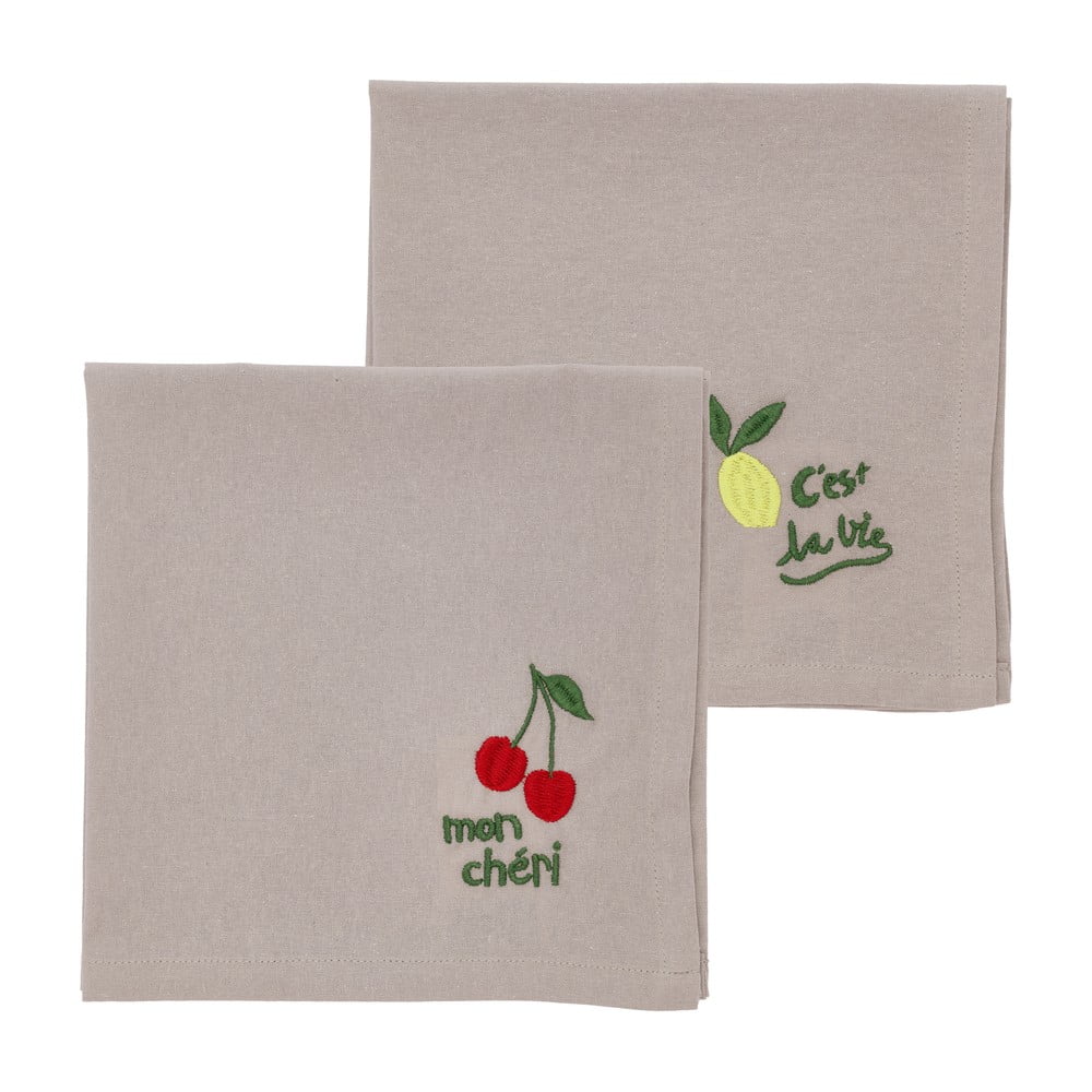Textil szalvéta szett 2 db-os 40x40 cm Bistro – Södahl