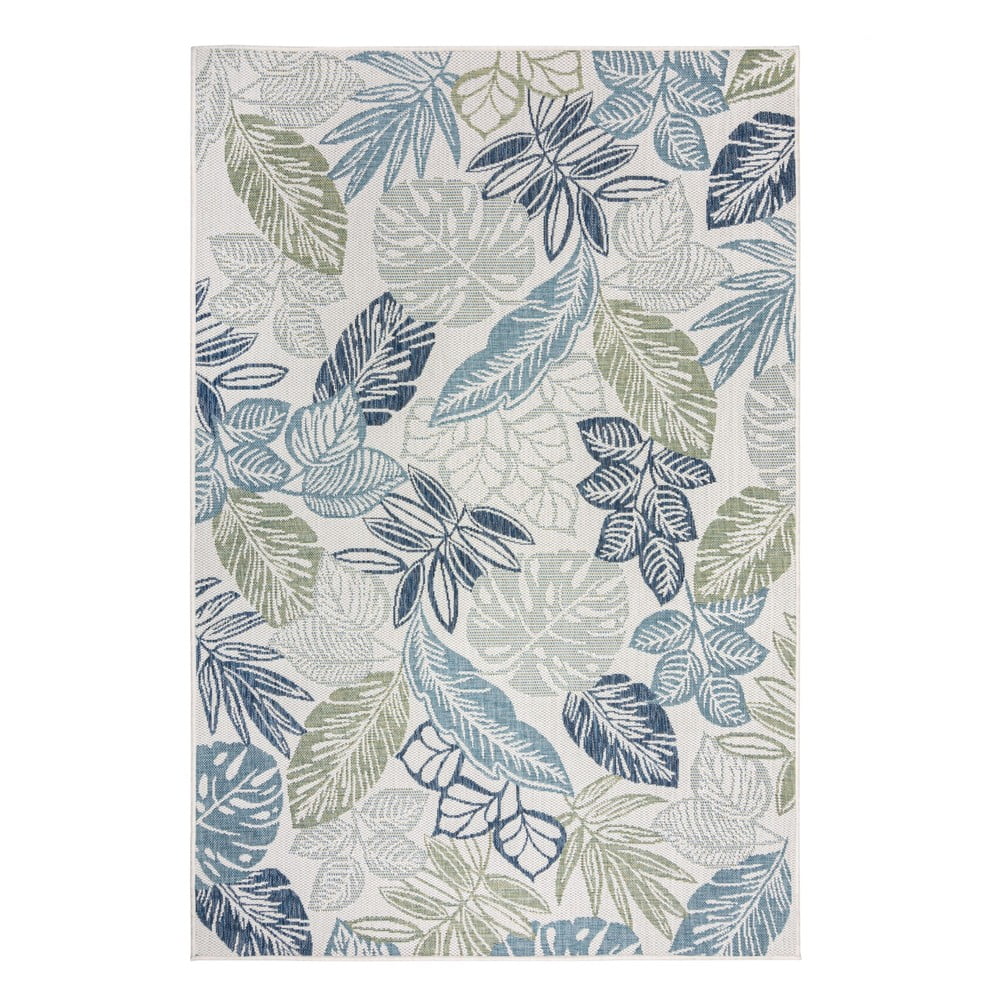 Zöld-kék kültéri-beltéri szőnyeg 200x290 cm Bella Leaf – Flair Rugs