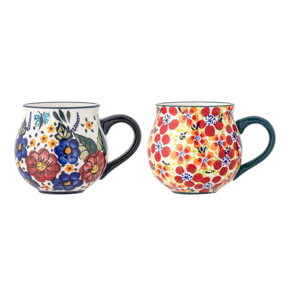 Agyagkerámia bögre szett 2 db-os 330 ml Florist – Bloomingville