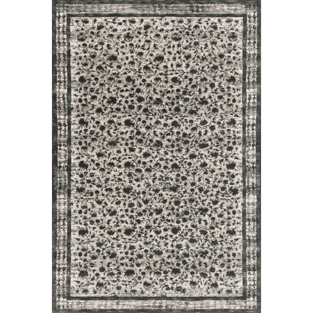 Antracitszürke gyapjú szőnyeg 133x190 cm Agnus Classic – Agnella