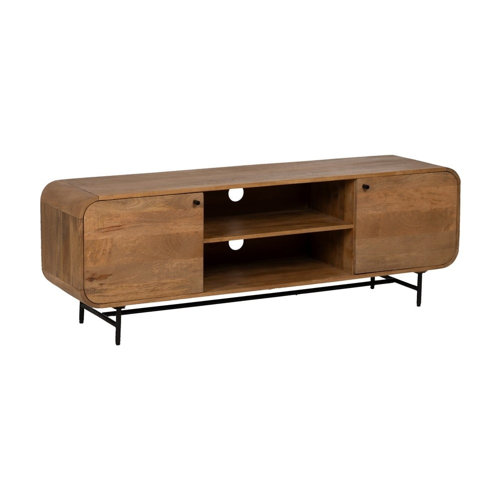 Barna mangófa TV-állvány 160x55x40 cm Kaya – Ixia