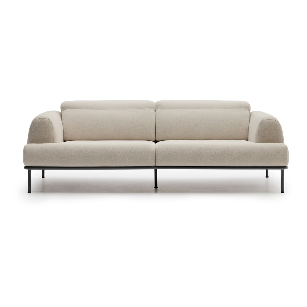 Bézs buklé kanapé 234 cm Aurum – Kave Home