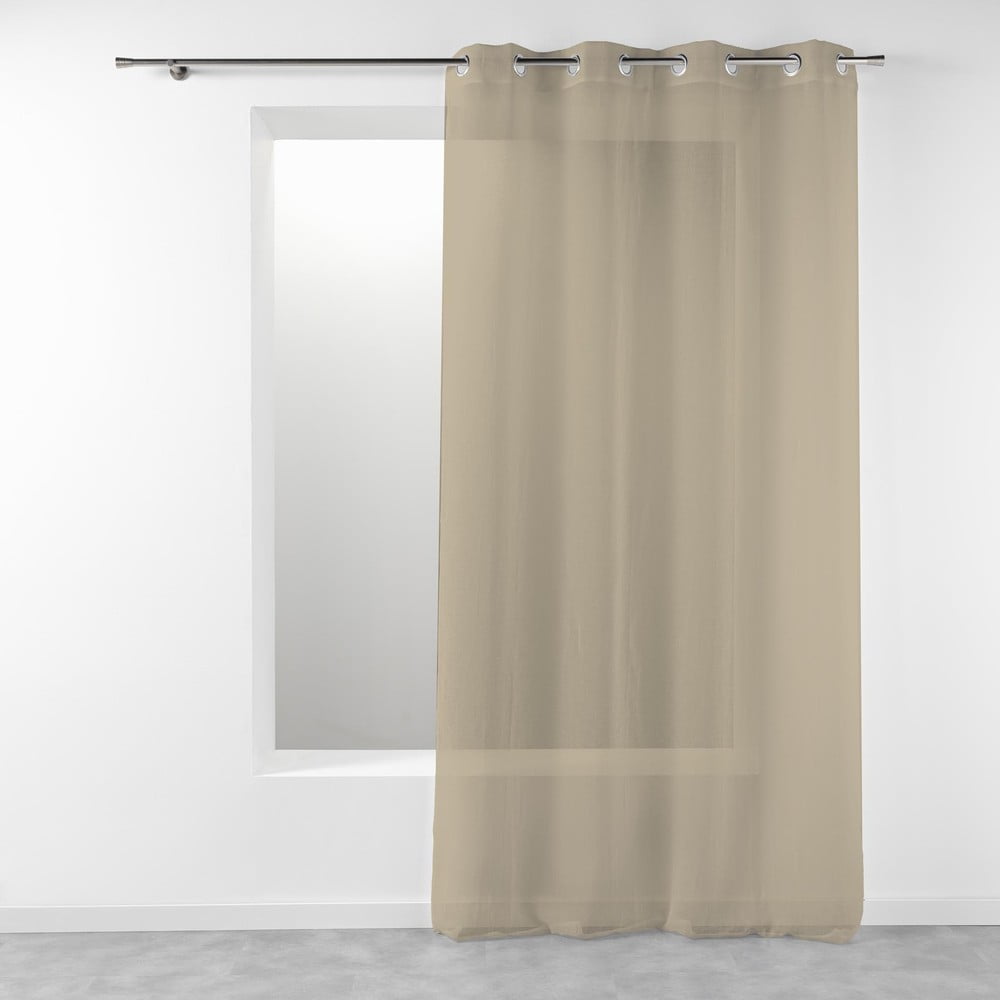 Bézs fényáteresztő függöny 140x280 cm Telma – douceur d'intérieur