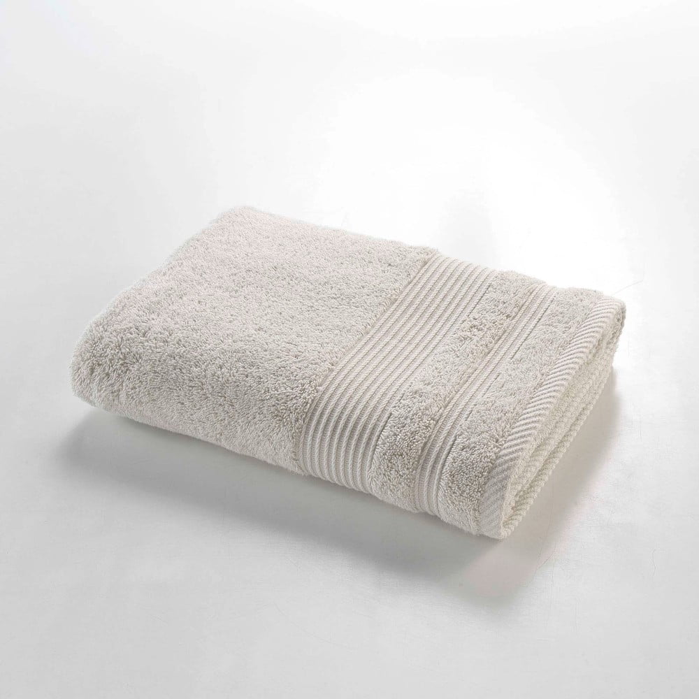 Bézs frottír pamut fürdőlepedő 70x130 cm Tendresse – douceur d'intérieur