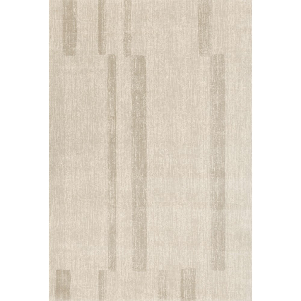 Bézs gyapjú szőnyeg 160x240 cm Agnus Brush Lines – Agnella