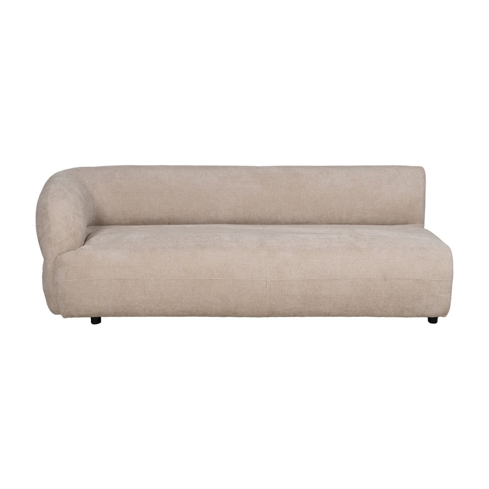 Bézs zsenília kanapé bal oldali 199 cm Minimal – Ixia