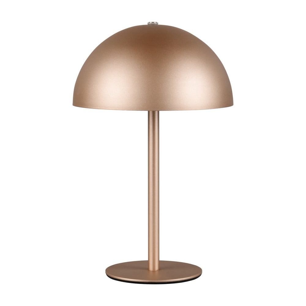 Bronzszínű LED asztali lámpa fém búrával (magasság 21 cm) Munoz – Trio