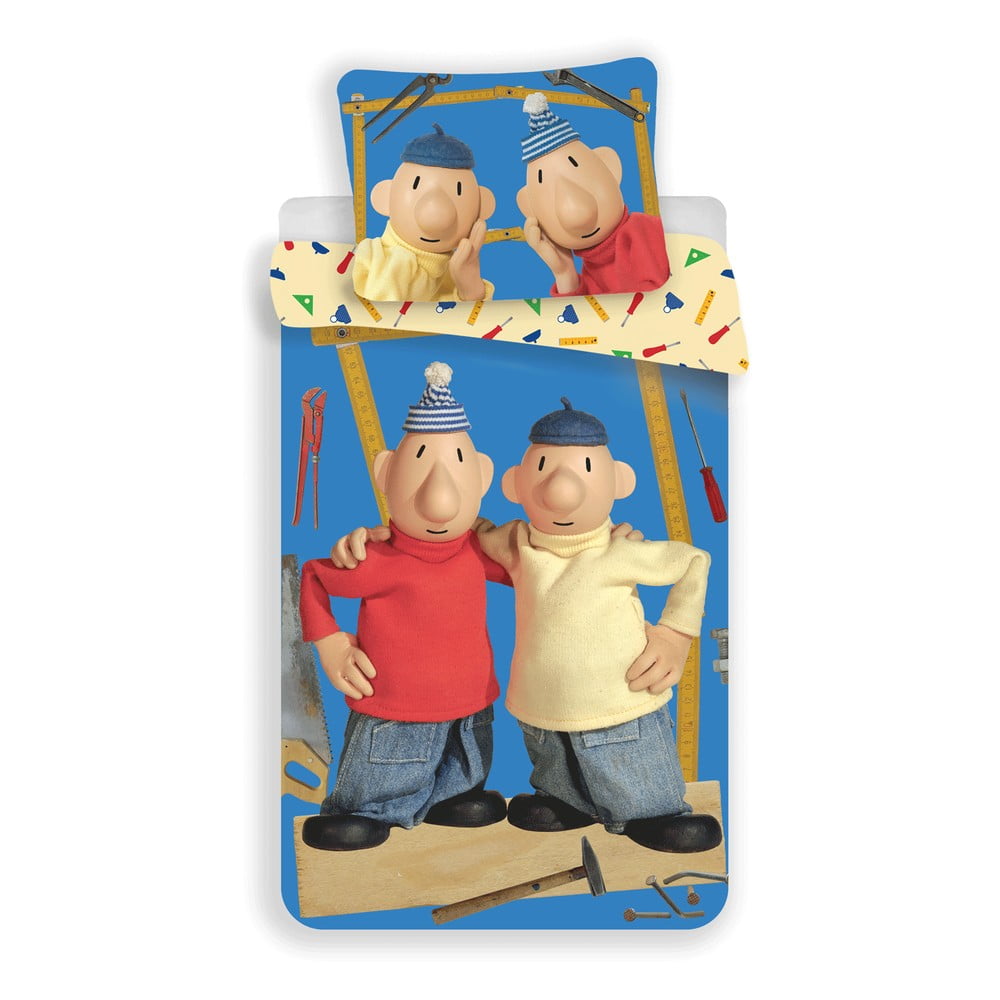 Egyszemélyes pamut gyerek ágyneműhuzat 140x200 cm Pat a Mat – Jerry Fabrics