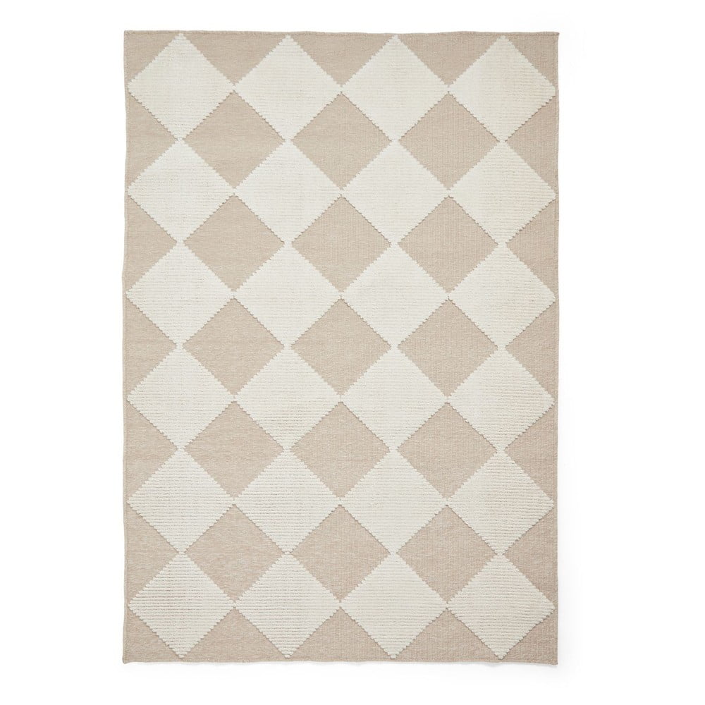 Fehér-bézs mosható szőnyeg 120x170 cm Lyna Beige&White – Think Rugs