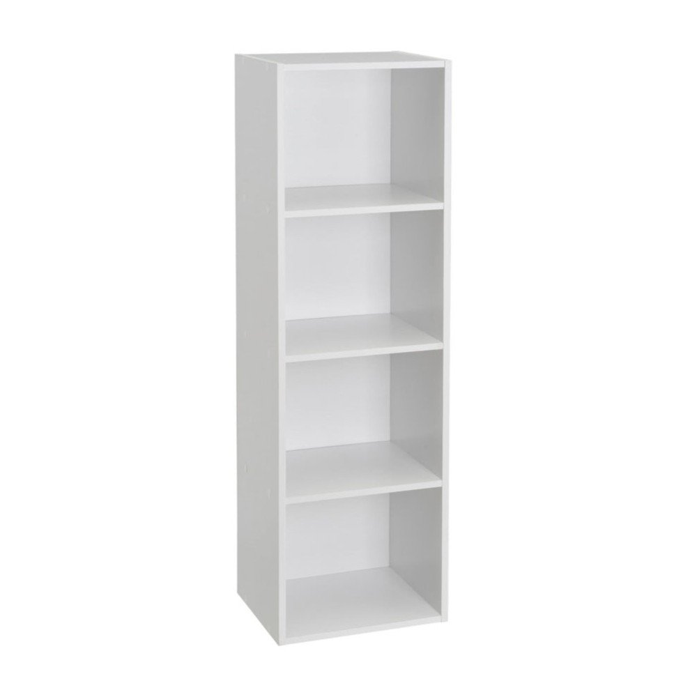 Fehér könyvespolc 30x106x24 cm Cube – Casa Selección