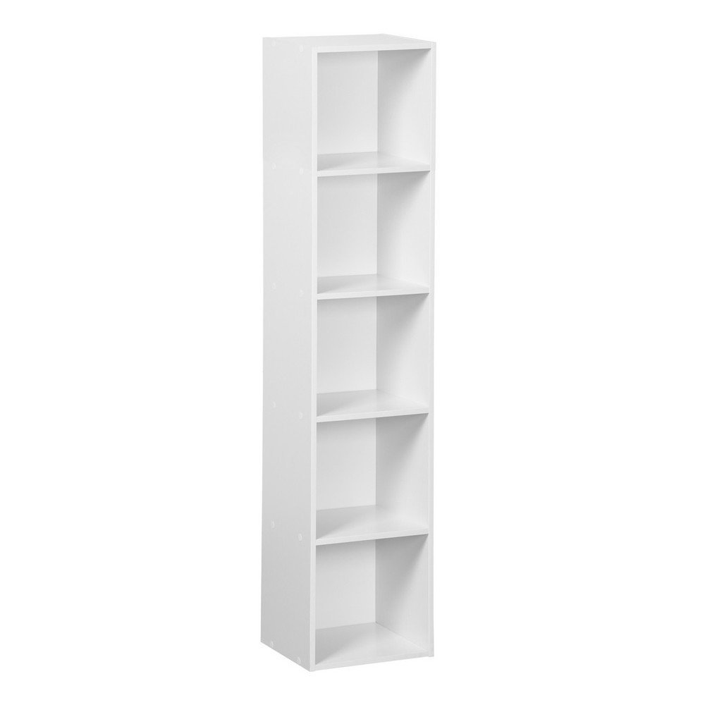 Fehér könyvespolc 30x24x132 cm Cube – Casa Selección