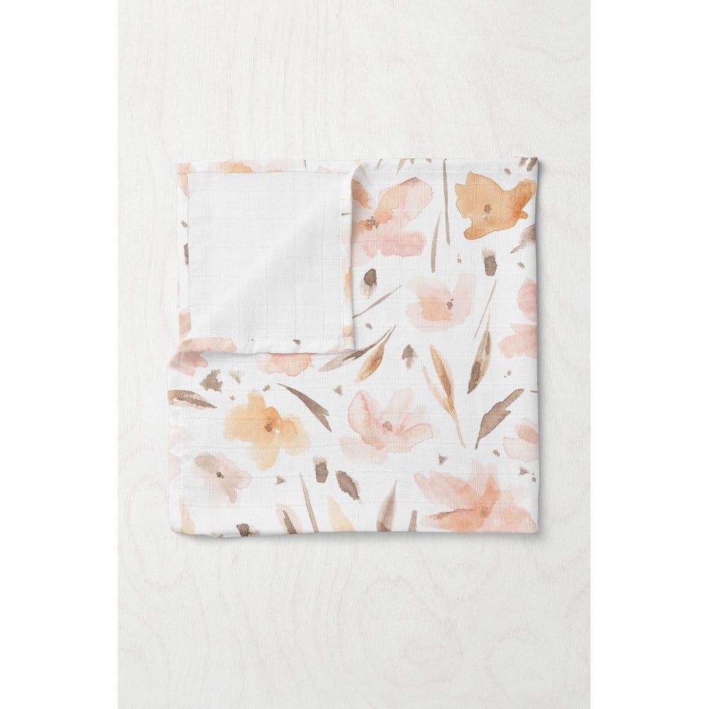 Fehér muszlin gyerek takaró 75x100 cm Spring – Mijolnir