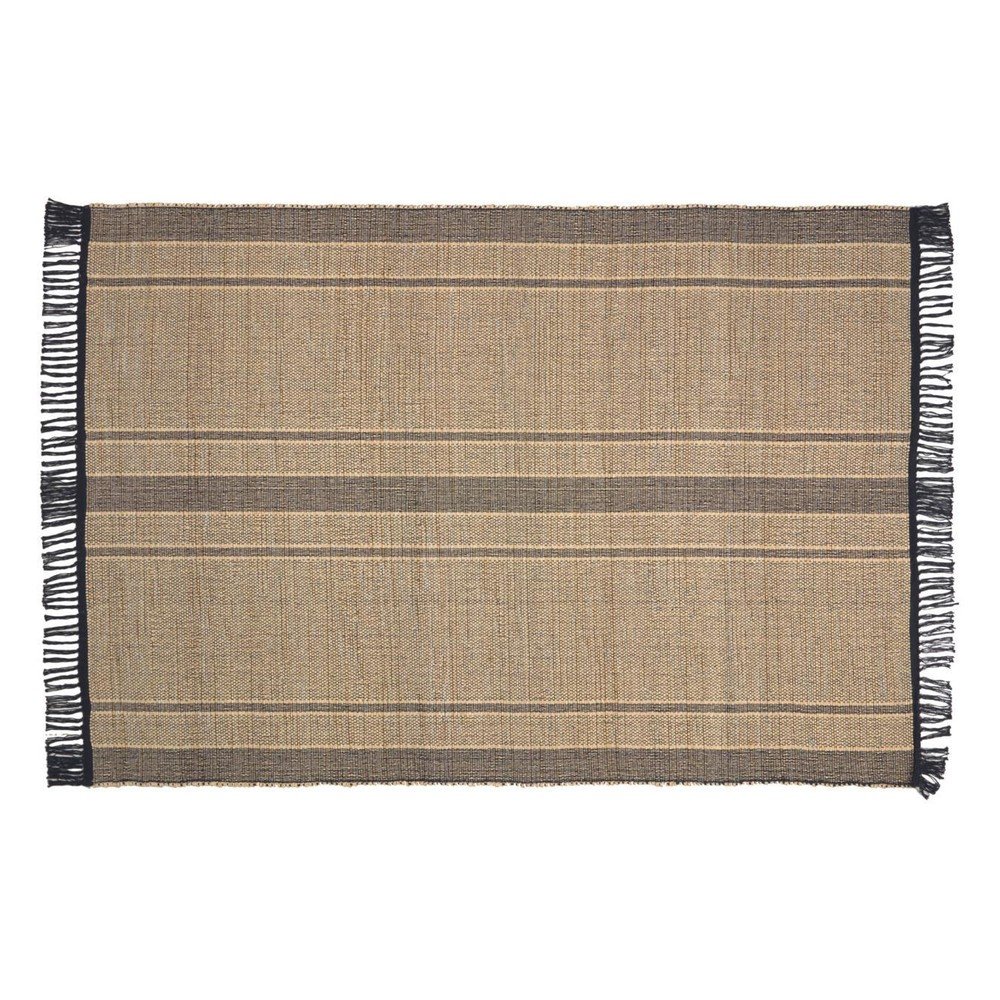 Fekete-natúr színű kétoldalas tengerifű szőnyeg 160x230 cm Brunilda – Kave Home
