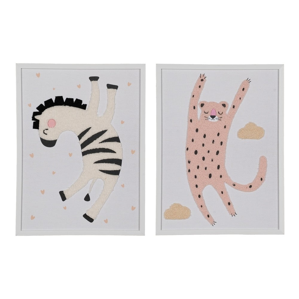 Gyerek kép készlet 2 db-os 30x40 cm Animals – Ixia