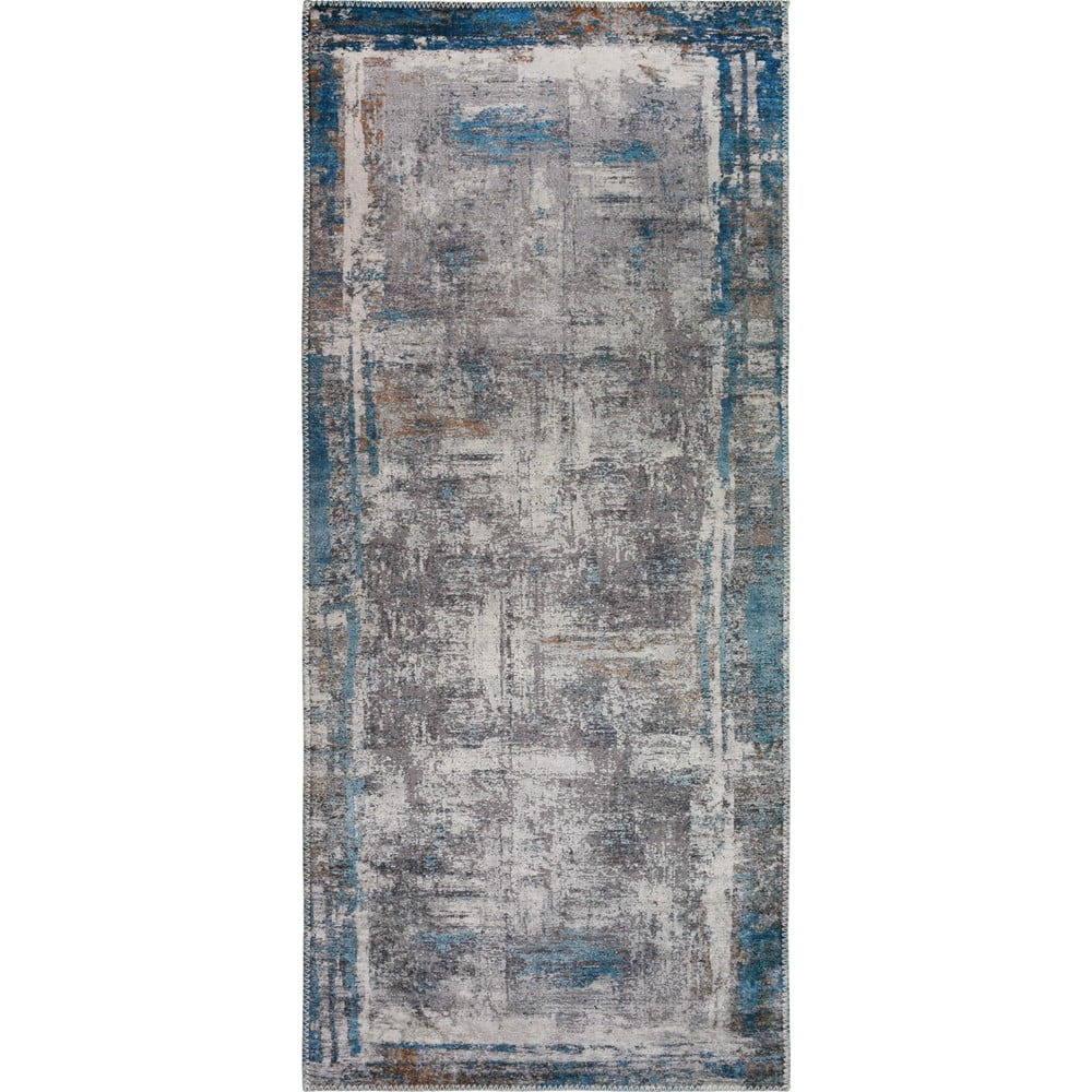 Kék mosható futószőnyeg 60x230 cm Abstract Colors Blue – Vitaus
