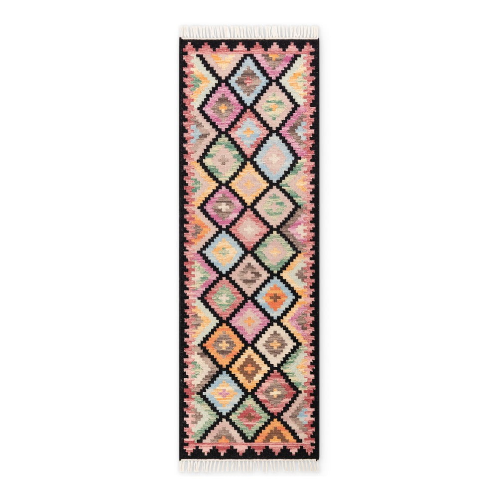 Kétoldalas kézi szövésű gyapjú futószőnyeg 60x190 cm Kamal Zara – Nouristan