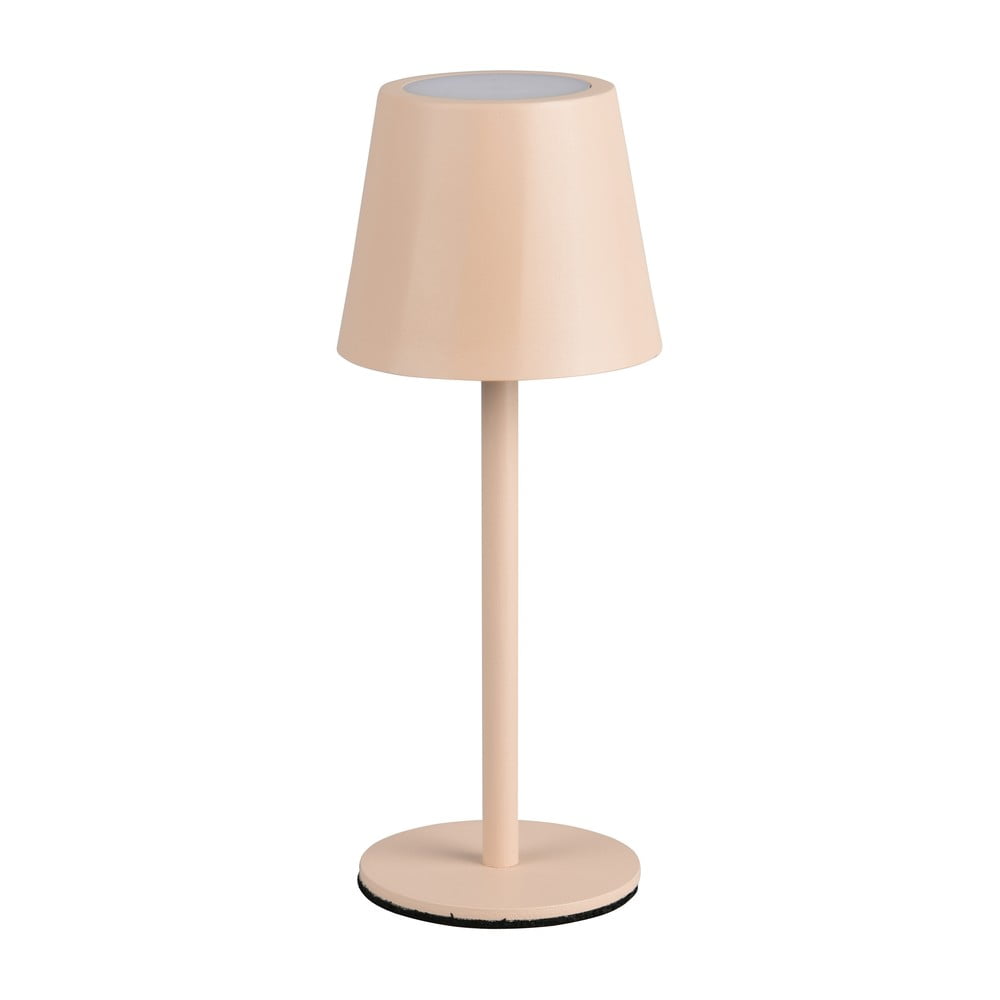 Krémszínű LED asztali lámpa fém búrával (magasság 21 cm) Diaz – Trio