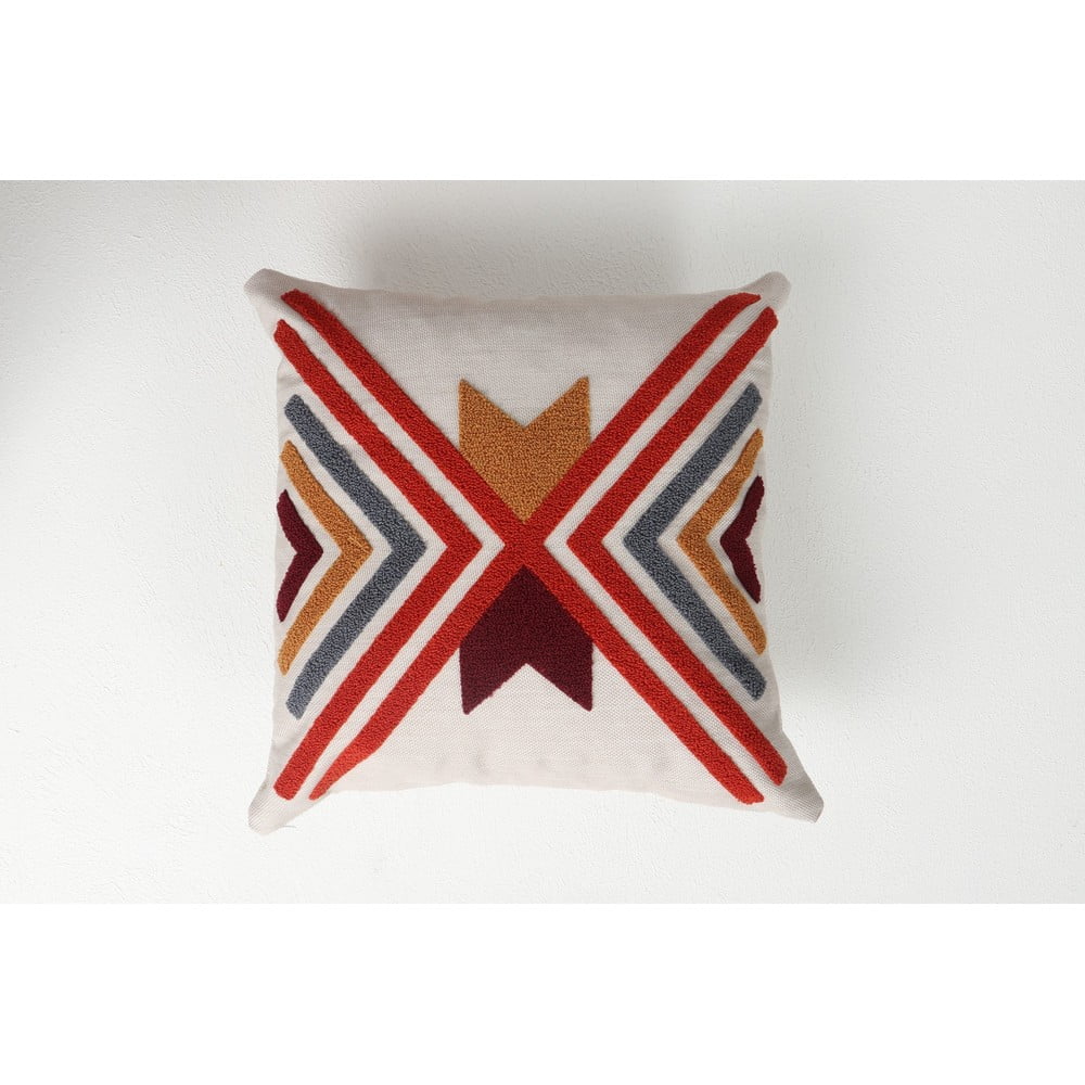 Len díszpárna 43x43 cm Kelebek – Mioli Decor