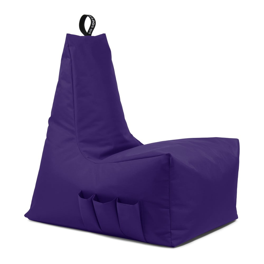 Lila babzsákfotel Icy Gamer L – So Soft?
