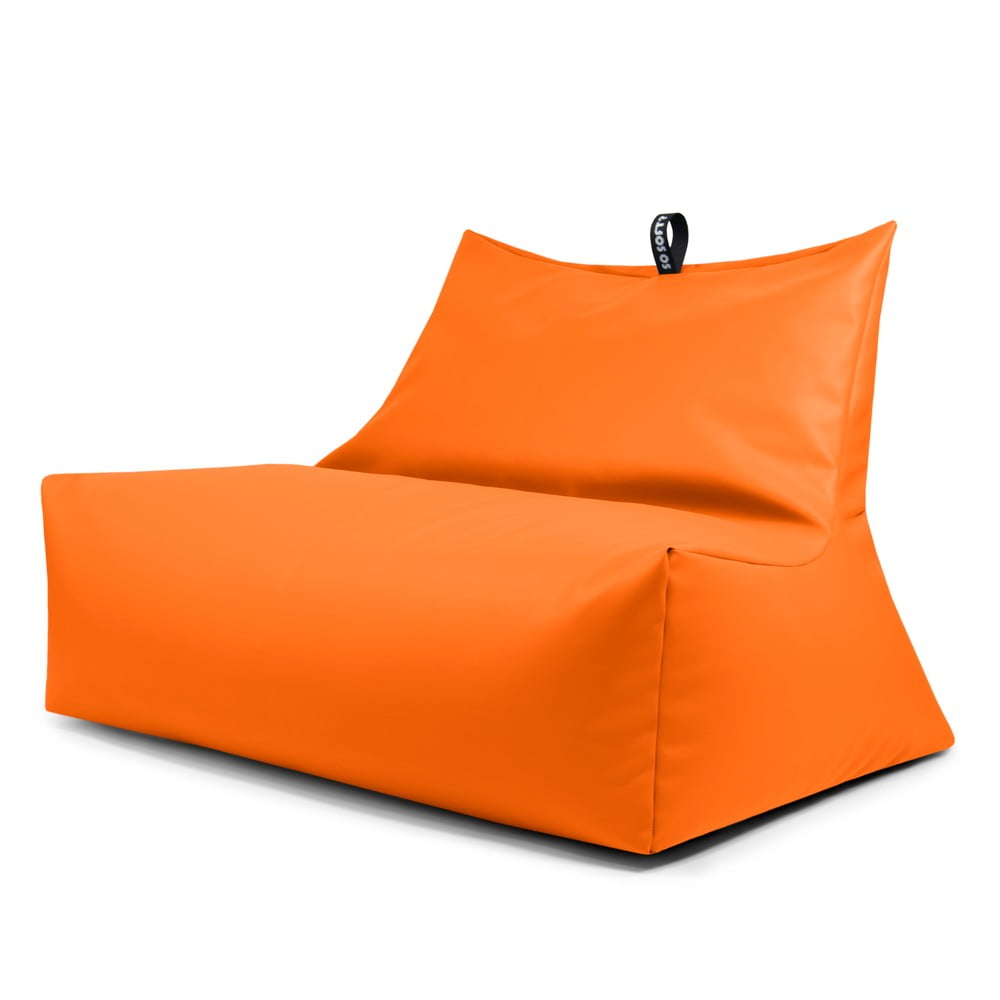 Narancssárga bőrutánzat babzsákfotel Icy Sofa – So Soft?