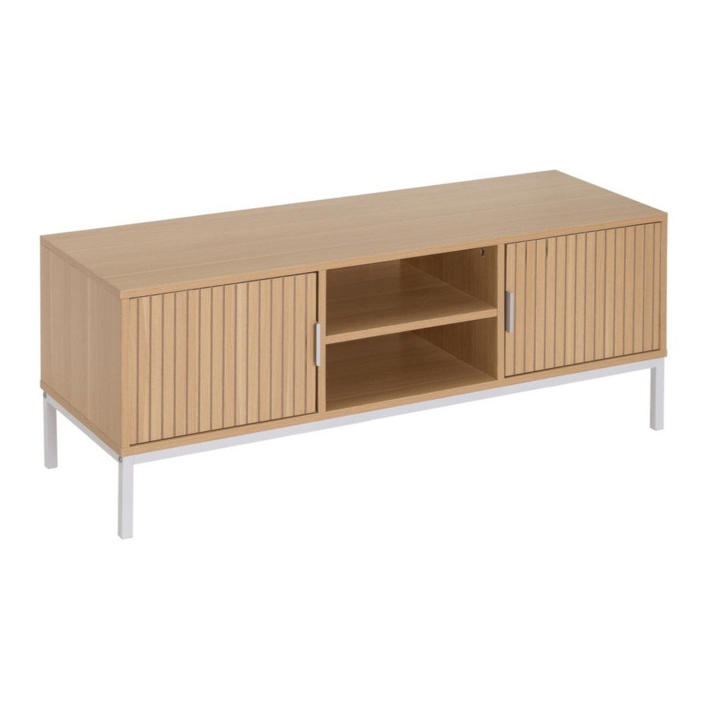 Natúr színű TV-állvány tölgyfa dekorral 120x45x40 cm Mid-Lines – Casa Selección