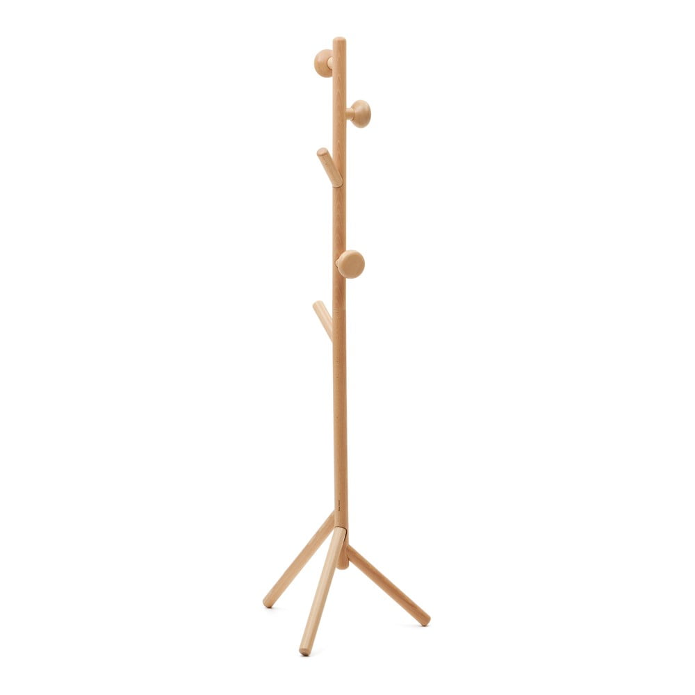 Natúr színű bükkfa fogas 46x170 cm Nadue – Kave Home